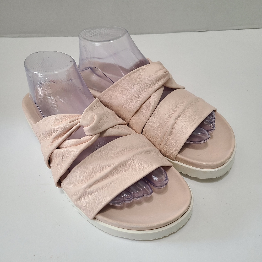 3.1‎ Phillip Lim Twist Detail Light Pink Open Toe Slides Size 10 or 40